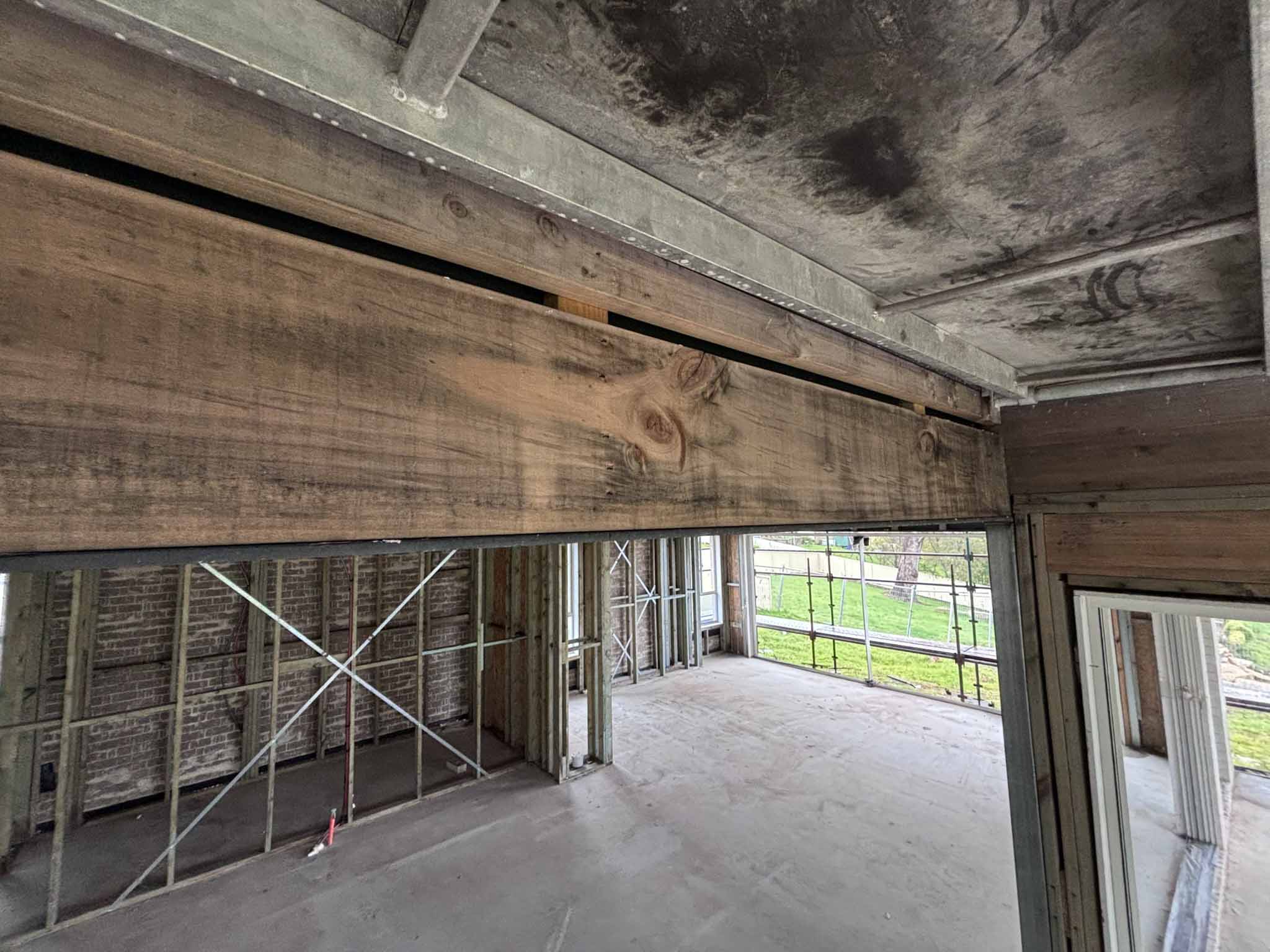 Mould behind walls construction